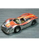 SLOT CAR TYCO Porsche 917 Chrome/Orange with CHASSIS VINTAGE HO - £19.65 GBP