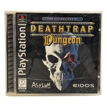 DEATHTRAP DUNGEON PS1 Sony PlayStation Black Label CIB W/Manual &amp; Reg. T... - $375.23 MXN
