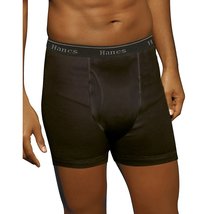 Hanes Ultimate Men&#39;s Tagless Boxer Briefs-Multiple Colors, 5 Pack-Black Gray Ass - £27.37 GBP+