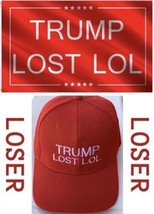 Trump Lost LOL ByeDon Joe Biden Kamala Harris Funny Political Unisex Parody Hat - £13.92 GBP