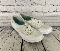 Keds Sneakers Womens 9.5 Emblaze White Leather Low Top Casual Shoes WH46200 - £11.93 GBP