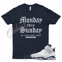 MONDAY T Shirt for J1 6 Midnight Navy 2022 Georgetown Dunk Uptempo Trainer 1 - £20.19 GBP+
