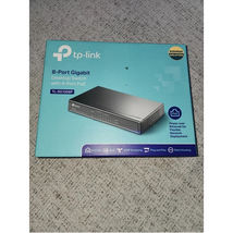 TP Link TL-SG1008P 8PORT GIGABIT POE SWITCH DESKTOP POE SWITCH STEEL CAS... - $136.76