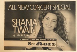 Shania Twain Concert Up Close and Personal TV guide Print Ad  Tpa1 - $5.93