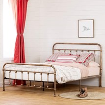 Queen-Size South Shore Prairie Metal Platform Bed In Bronze. - £268.54 GBP