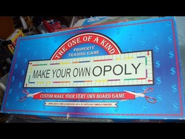 MAKE YOUR OWN OPOLY 1998 TDC BOARD GAME - $16.00