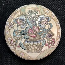 Large Vintage Oklahoma Import Co. Porcelain Trinket Box Round Covered - €12,75 EUR Large Vintage Oklahoma Import Co. Porcelain Trinket Box Round Covered - €12,75 EUR