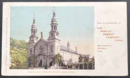 1901 Church of St Anne de Beaupre Iron-Ox Remedy Co Walkerville Ontario ... - £8.17 GBP
