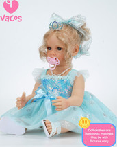 VACOS 22&quot; Reborn Dolls Baby Realistic Handmade Girl Vinyl Newborn Doll Gifts - £44.73 GBP