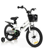 16 Inch Kids Bike with Removable Training Wheels-Black &amp; White - Color: ... - $234.22 CAD