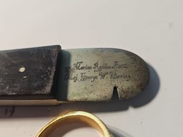 WW2 U.S Army George W. Herring 1st Marine Raider Battalion cigar cutter &amp; ring - £220.59 GBP