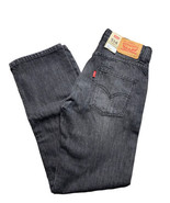NEW Levis 514 Straight Jeans 12 Regular 26x26 Boys / Mens Dark Wash Adju... - $696.03 MXN