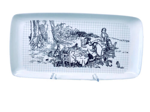 Disney Winnie The Pooh Sketchbook Rectangular Porcelain Serving 13&quot; Plat... - $32.95