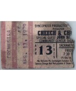 Cheech &amp; Chong Concert Ticket Stub April 13 1979 Sacramento California - £19.75 GBP