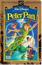 Peter Pan VHS Walt Disney Fully Restored 45th Anniversary Limited Edition - £1.59 GBP