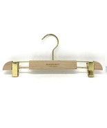 Burberry Pant Clothes Hanger Wooden with Gold Metal Clips - £10.11 GBP