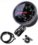 Black Classic Resettable Analog Speedometer Odometer Bike Bicycle Mechan... - $17.29 CAD