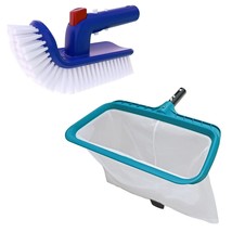 Pool Fine Mesh Rake Net With Pool Corner Brush - $56.99