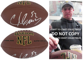 Chad Greenway Signed Football Proof COA Autographed Minnesota Vikings Iowa - $128.69