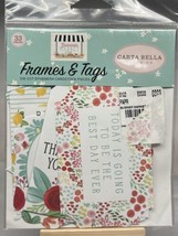 Carta Bella Frames &amp; Tags Summer Market Scrapbook Die Cut Ephemera 33pc - $3.00