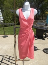 Nwt Badgley Mischka Coral Cocktail Dress 8 $395 - $159.99