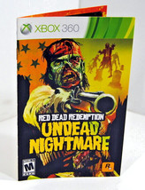Instruction Manual Only Red Dead Redemption Undead Nightmare Rockstar No... - £5.85 GBP