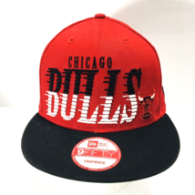 New Era 9 Fifty Chicago Bulls Red Hardwood Classics Snapback Hat Cap 3D Letters - £19.06 GBP