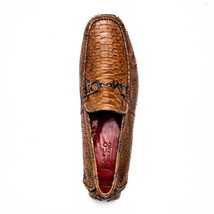 Marco Di Milano Snake Original Skin Driver Shoes Pia Cognac image 4