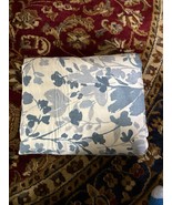 RALPH LAUREN Ada Blue Cream Floral Stripe Reversible Duvet Cover KING - $69.99