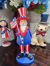 Patriotic 4th of July Uncle Sam Resin Figurine Tabletop Decor 10.5&quot; - £26.37 GBP