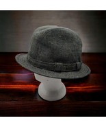 Pendleton Mens Large Fedora Hat Gray Color Speckled Sri Lanka 35% Wool Nice - $36.87 CAD