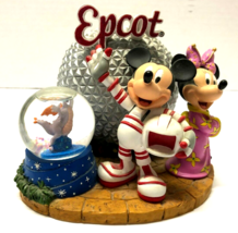 Disney Mickey Mouse as Astronaut and Minnie As Geisha With Figment EPCOT 5 1/4&quot; - £58.66 GBP