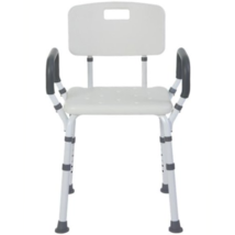 Rhythm Healthcare Portable Bath Seat, Shower Chair, Backrest, Padded Arm White - £74.99 GBP