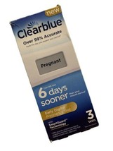 Clearblue Early Digital Pregnancy Test 3 Days Sooner 3 Tests. OPEN BOX 0... - $14.73