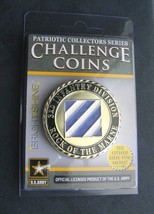 Army 3rd Infantry Division Patriotic Series Challenge Coin 1.75 Inches New Case - £8.89 GBP