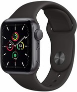 Apple Watch SE GPS 40 mm MYDP2LL/A Space Gray Aluminum Case with Black S... - $6,885.37 MXN