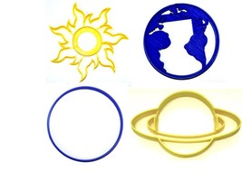 Solar System Planets Space Astronomy Science Set Of 4 Cookie Cutters USA PR1298 - £7.95 GBP
