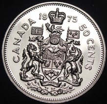 Proof-Like Canada 1975 50 Cents~Free Shipping - £5.63 GBP