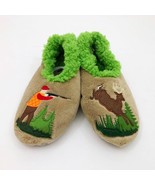 Snoozies Men&#39;s Slippers Hunter Deer Small 7/8 Tan - $238.43 MXN