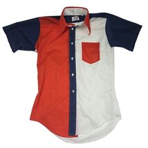 VTG 80s 1776 Colorblock Red White Blue Button Down Shirt Menโs S USA Ame... - $39.55 VTG 80s 1776 Colorblock Red White Blue Button Down Shirt Menโs S USA Ame... - $39.55