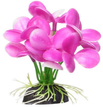 Marina Betta Pink Orchid Aquarium Plastic Plant - Lifelike Decorative Plant for - £3.88 GBP