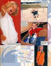Aaron Carter barefoot singer 11"x8" Teen Magazine Pinup Mini Poster Clip... - $4.94