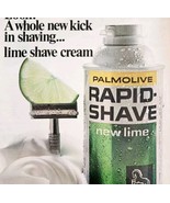 1966 Colgate Palmolive Rapid Shaving Cream Lime Advertisement Hygiene HM2O - $41.13 CAD