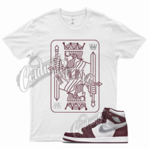 White KING T Shirt for Air J1 1 High OG Bordeaux Metallic Silver 6 Beetroot - £20.49 GBP+