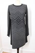 Prana M Gray Diamond Geometric Pattern Wool Blend Sweater Dress - $34.20