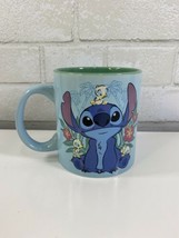 Disney Stitch Floral Baby Ducks Large 20 oz. Blue Coffee Mug NWT - £17.54 GBP