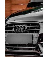Gloss Black Audi Rings Front Grill Emblem 273mm 8T0853605T94 - $37.99
