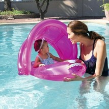 Bestway H2O GO Baby Care Seat Pink Pool Float Pool Toy Beach Water - £7.17 GBP
