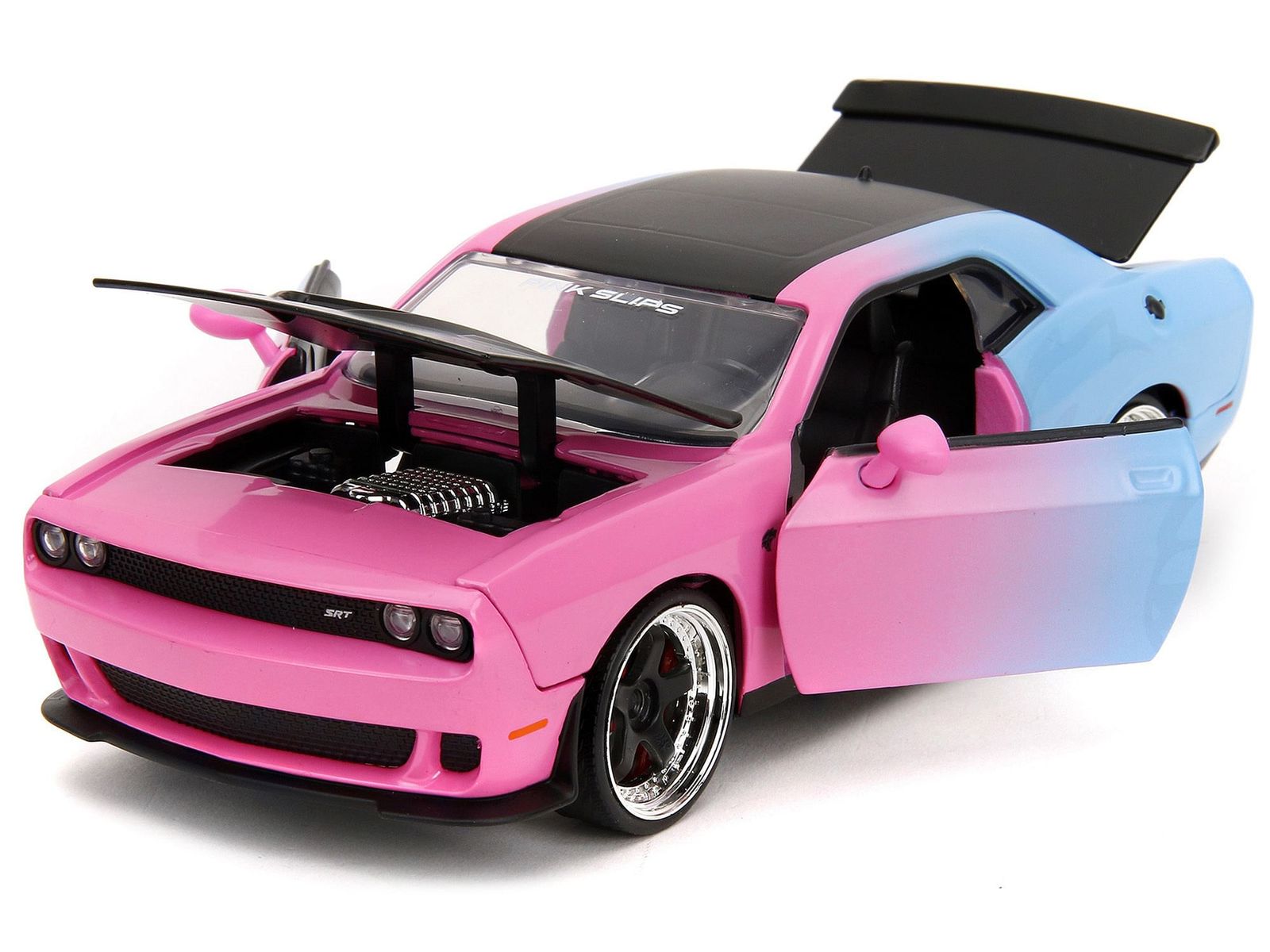 2015 Dodge Challenger SRT Hellcat Pink and Blue Gradient with Matt Black Hood Item image 4
