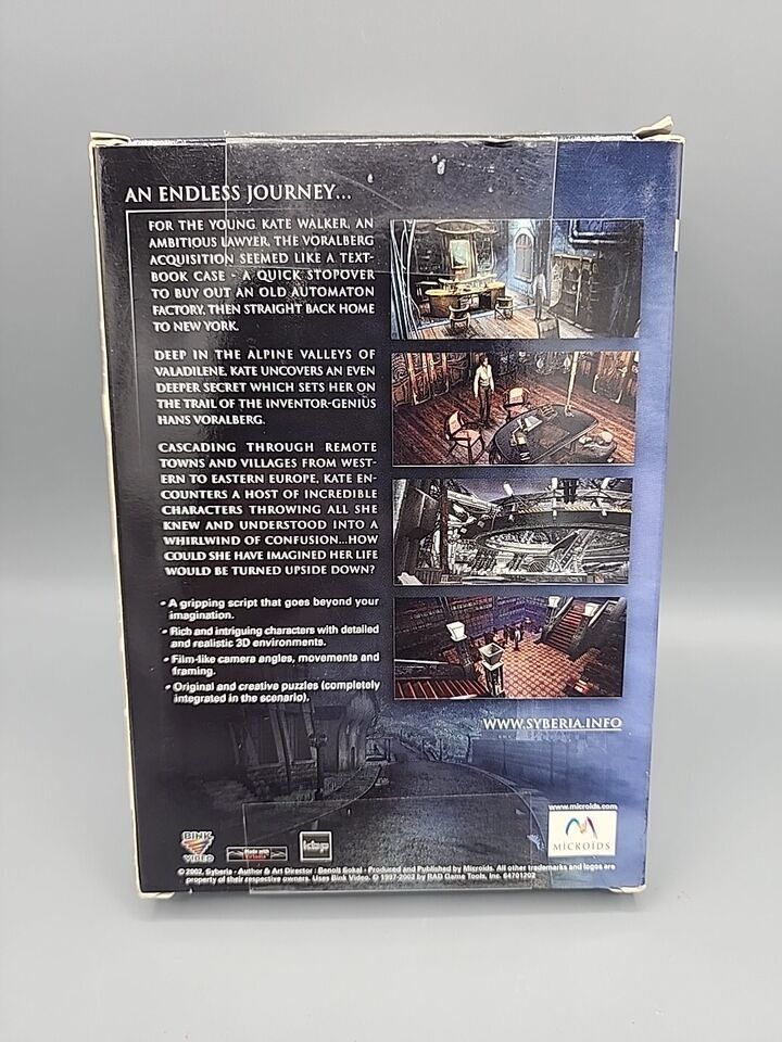 Jeu PC Syberia B. Sokal - Version Japonaise 2003, Neuf Scellé, Région Free